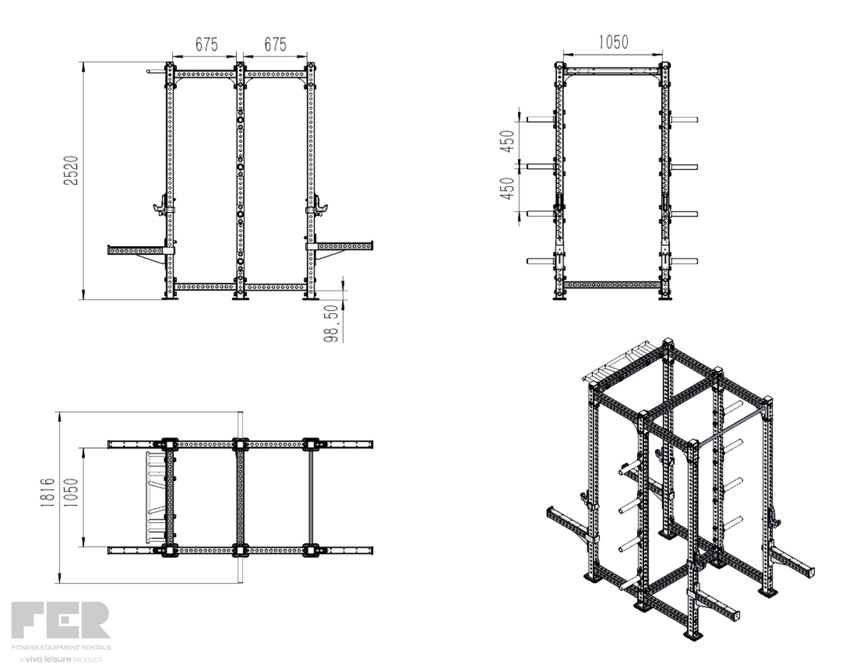 Double Half-Rack - Floor Equipment