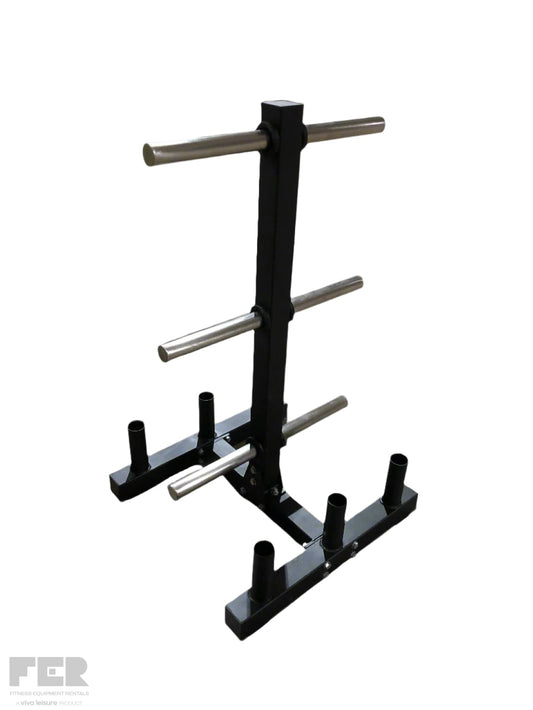Heavy-Duty Plate & Barbell Storage Stand Accessories
