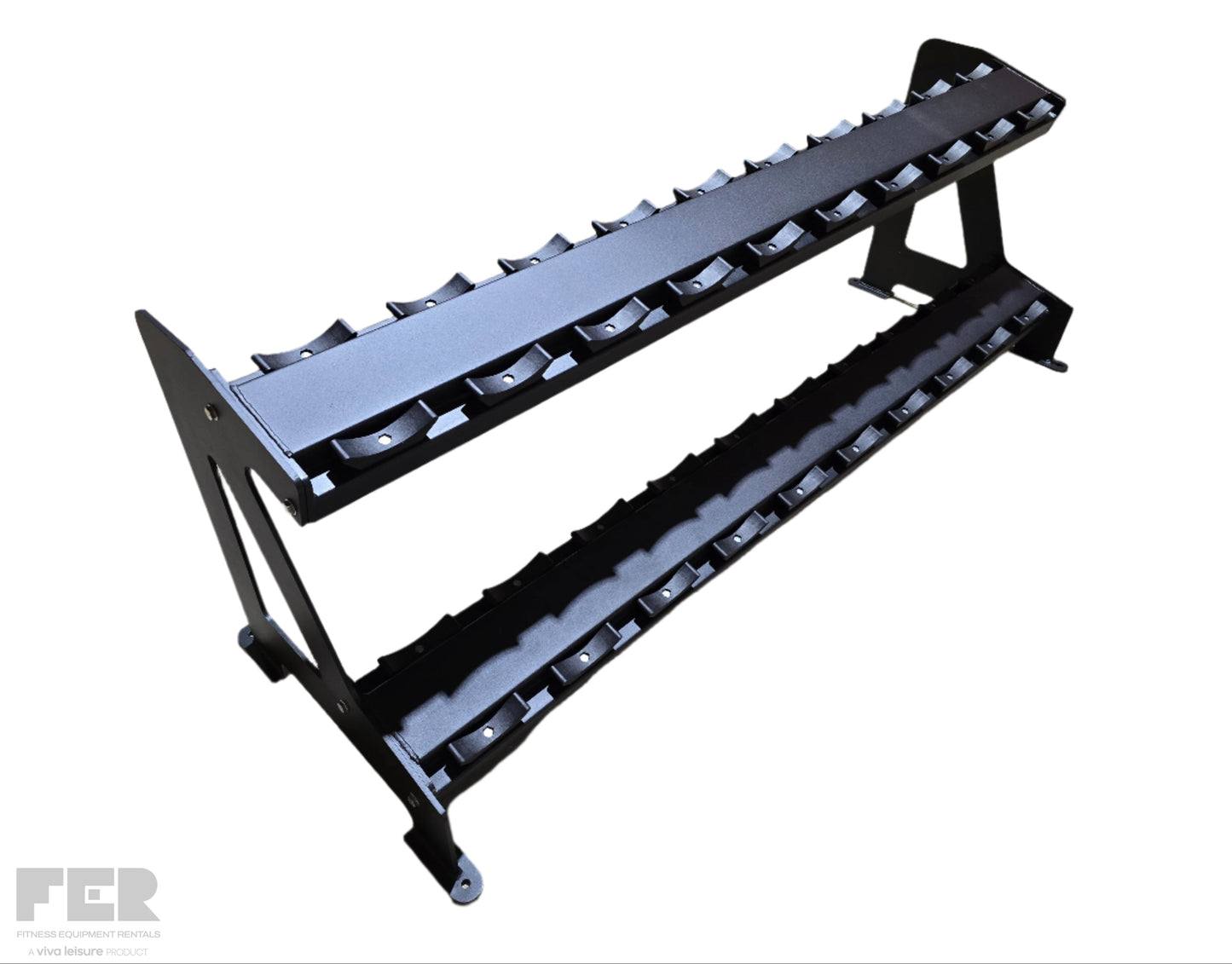 Heavy-Duty PU Dumbbell Storage Rack