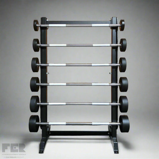 Plus Fitness Fixed Barbell & Storage Set Bundles