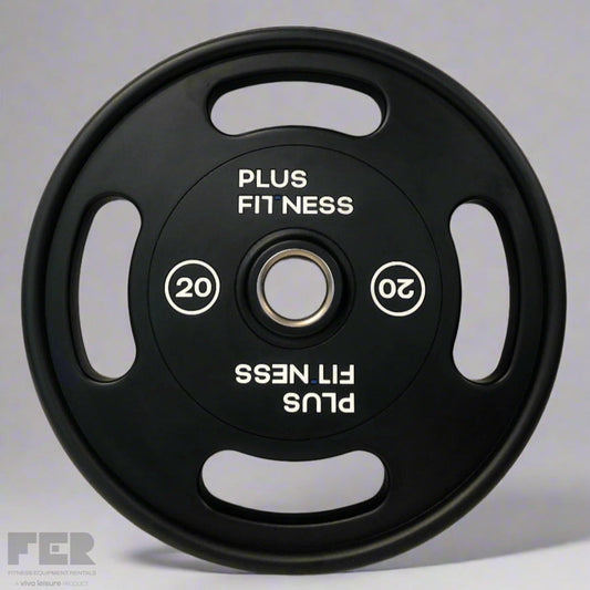 Plus Fitness PU Weight Plates (Pair) 20kg (Pair) Weight Plates