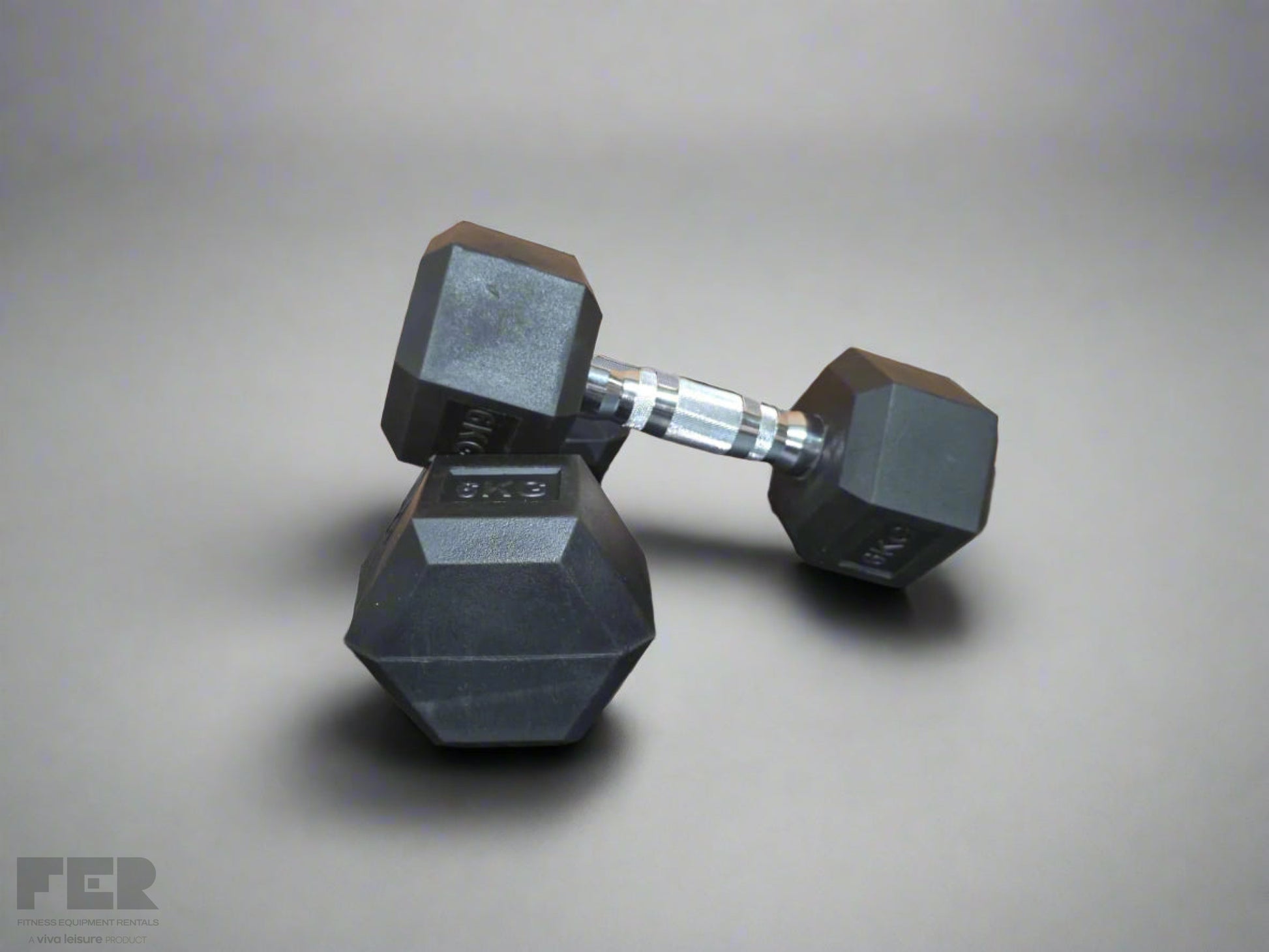 Rubber Hex Dumbbells (Pairs) Dumbbells