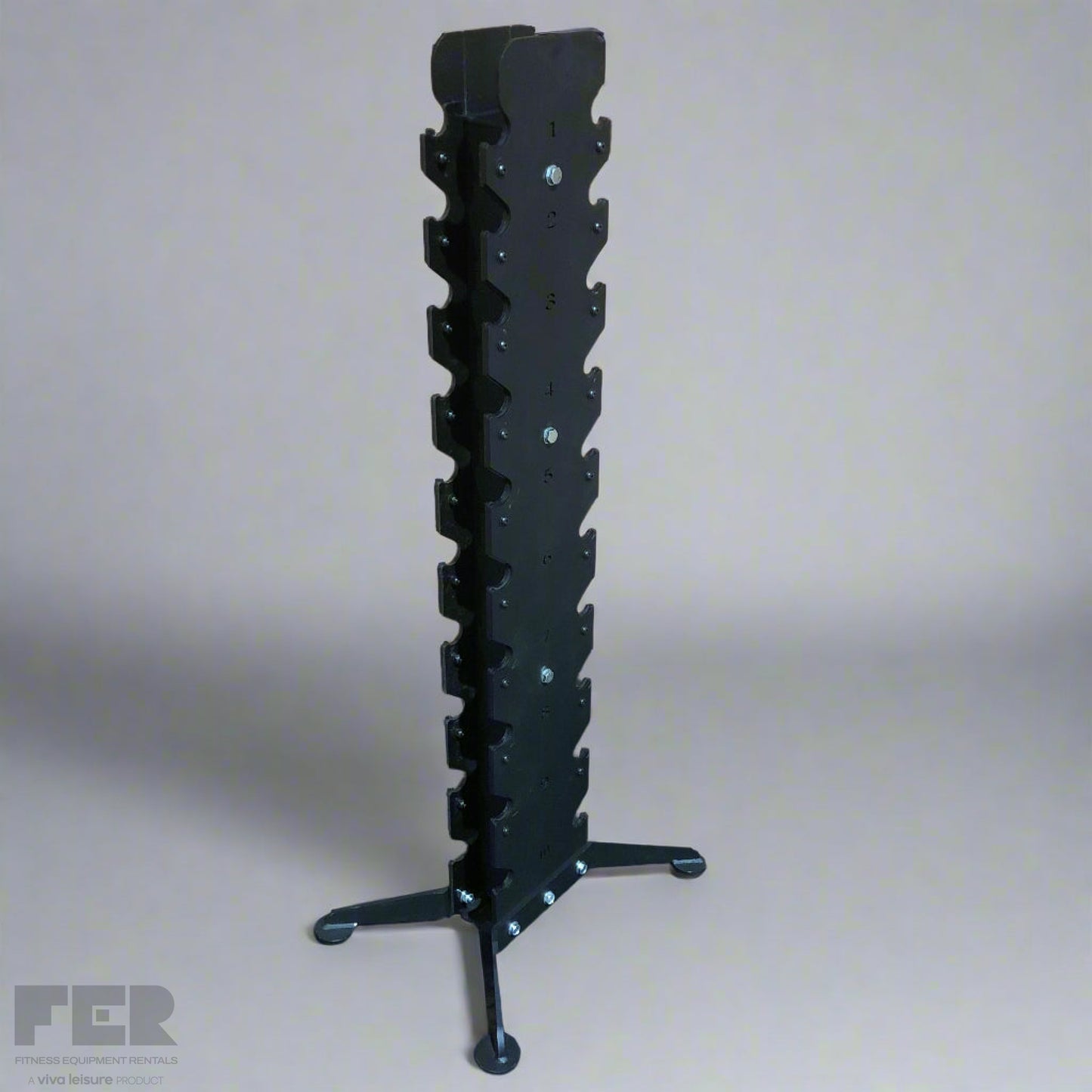 Rubber Hex Dumbbells & Storage Set