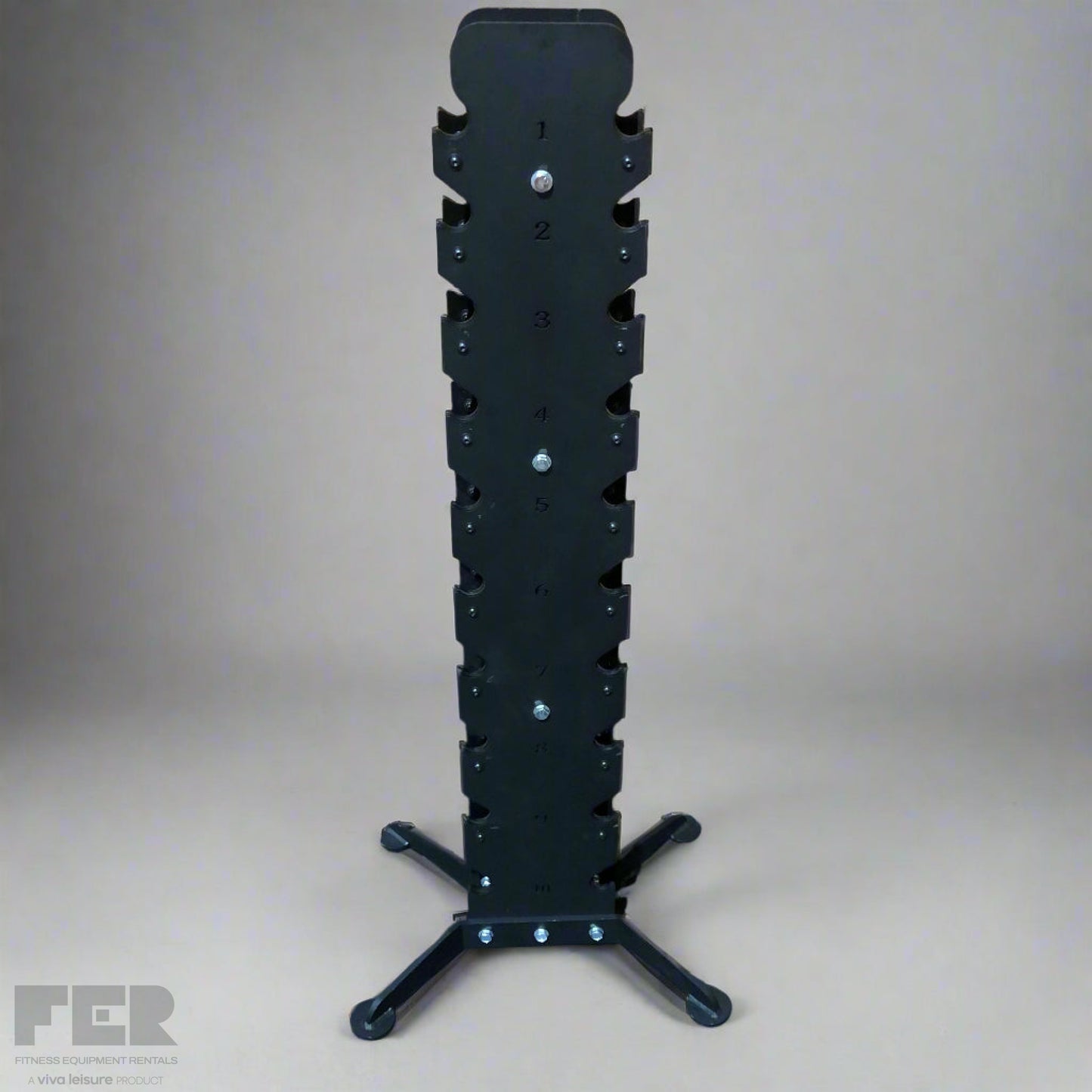 Rubber Hex Dumbbells & Storage Set