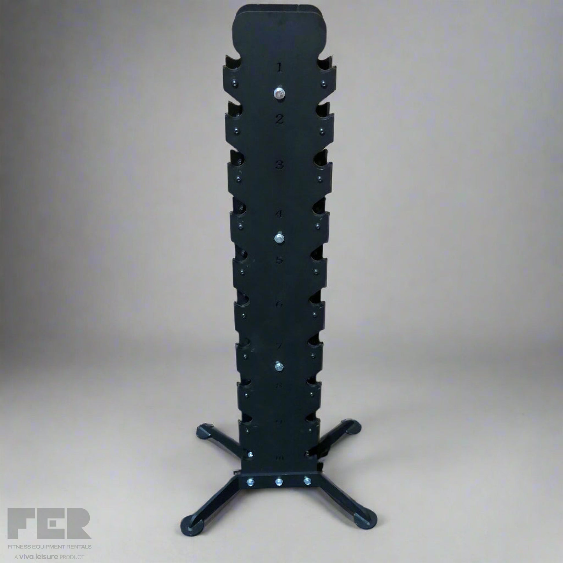 Rubber Hex Dumbbells & Storage Set