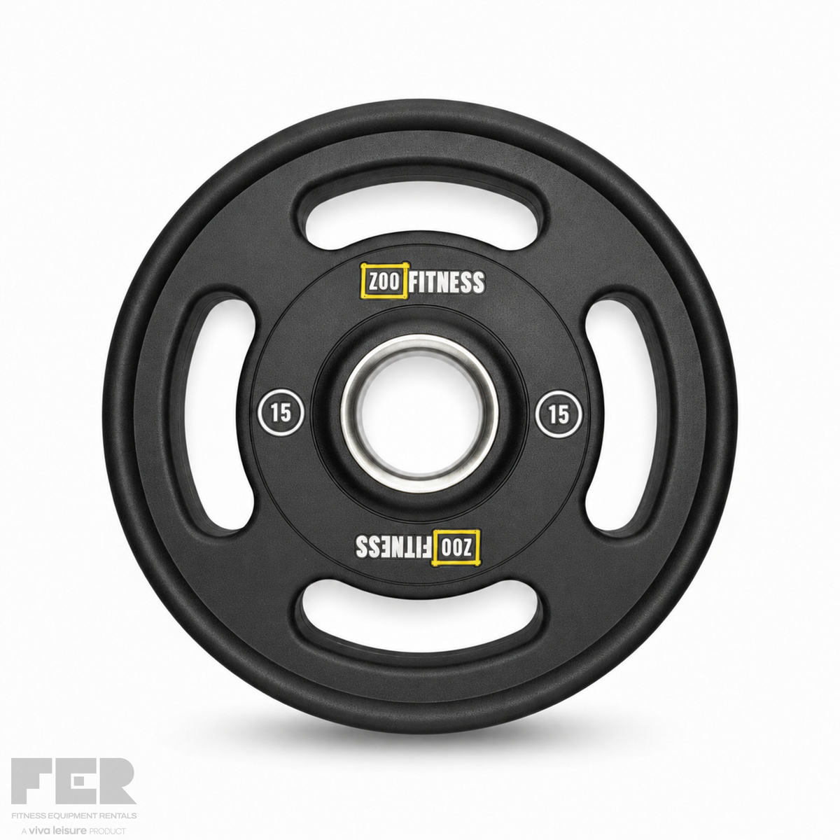 Zoo Fitness PU Weight Plates (Pair) - 15kg (Pair) - Weight Plates